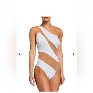 Norma Kamali one piece mesh swimsuit. Brand new style currently in Neiman Marcus